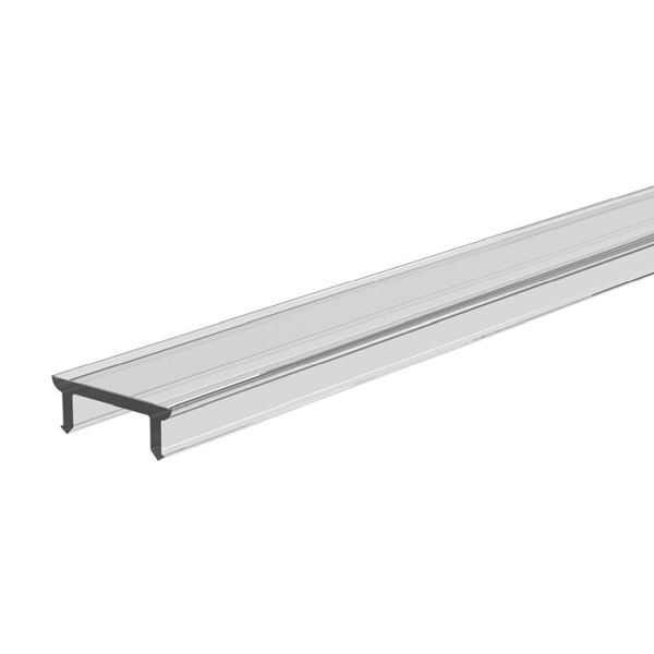Deko-Light 983006 Profil Abdeckung, Abdeckung P-01-08, 3m, klar, PMMA, Transparent 95% Transmissio