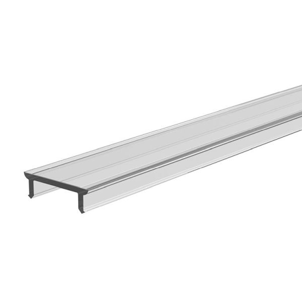 Deko-Light 983016 Profil Abdeckung, Abdeckung P-01-10, 3m, klar, PMMA, Transparent 95% Transmissio
