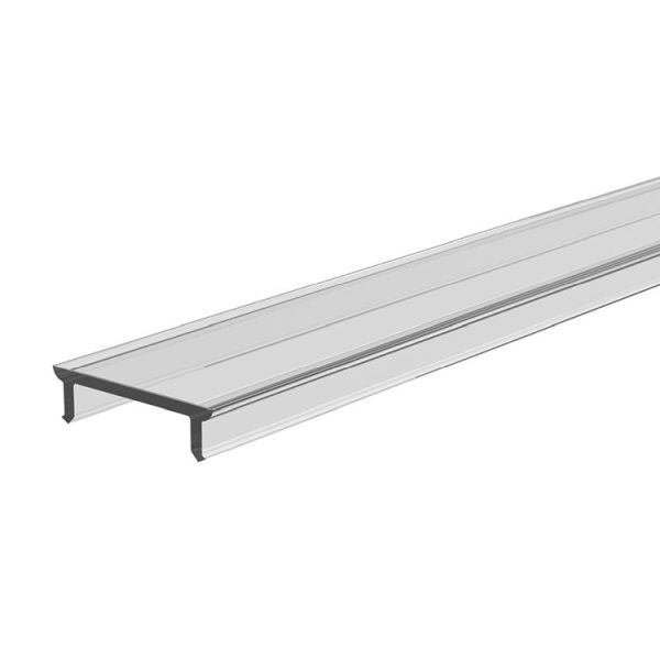 Deko-Light 983021 Profil Abdeckung, Abdeckung P-01-12, 2m, klar, PMMA, Transparent 95% Transmissio