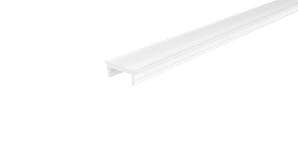 Deko-Light 983090 Profil Abdeckung, Abdeckung P-10-12, 2m, milchig, Polycarbonat, Satiniert 40% Tr