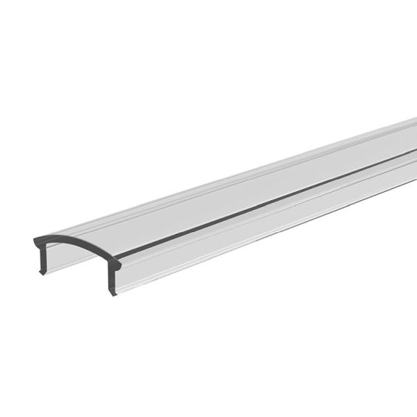 Deko-Light 983511 Profil Abdeckung, Abdeckung F-01-10, 2m, klar, PMMA, Transparent 95% Transmissio