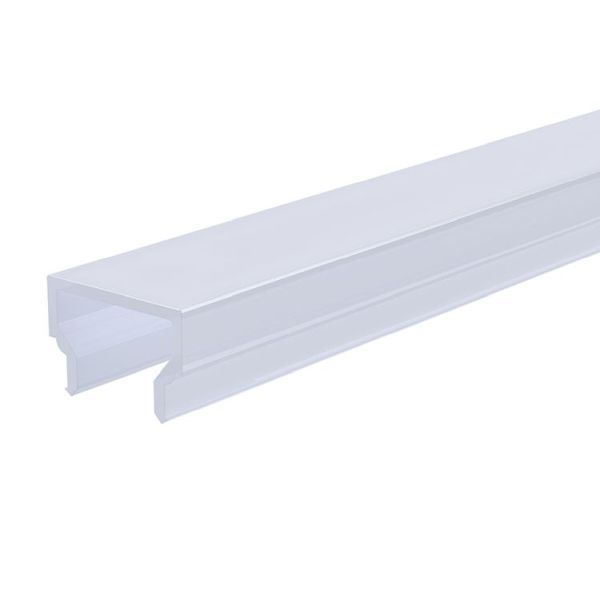 Deko-Light 984004 Profil Abdeckung, Abdeckung H-01-08, 1m, milchig, PMMA, Satiniert 40% Transmissi