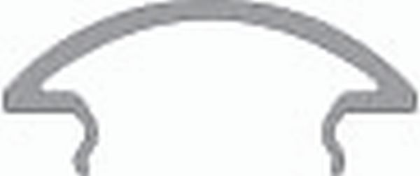 Deko-Light 984570 Profil Abdeckung, Abdeckung R-05-12, 2m, milchig, Polycarbonat, Satiniert 40% Tr