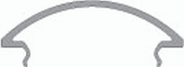 Deko-Light 984580 Profil Abdeckung, Abdeckung R-05-15, 2m, milchig, Polycarbonat, Satiniert 40% Tr