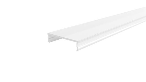 Deko-Light 985601 Profil Abdeckung, Abdeckung P-01-36, 3m, milchig, PMMA, Satiniert 40% Transmissi