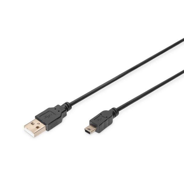 Digitus AK-300130-010-S Mini USB 2.0 Anschlusskabel 1 Meter