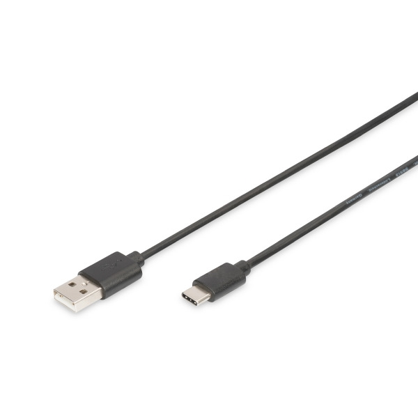 Digitus AK-300154-018-S USB Type-C Verbindungskabel Typ C auf A 1,8 Meter