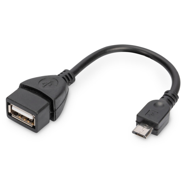 Digitus AK-300309-002-S USB Adapter / Konverter OTG 0,2 Meter