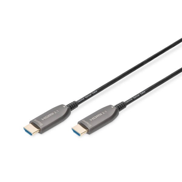 Digitus AK-330126-100-S HDMI AOC Hybrid Glasfaserkabel UHD 8K 10 Meter