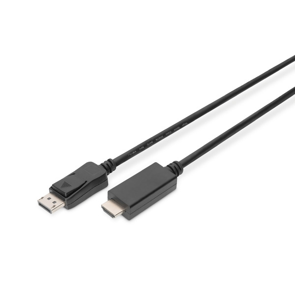 Digitus AK-340303-020-S DisplayPort Adapterkabel DP HDMI Typ A 2 Meter