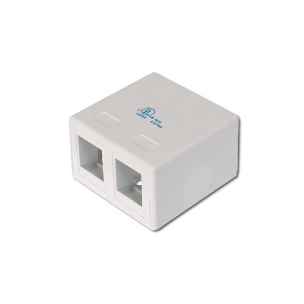 Digitus AT-AG 302A-WH Konsolidierungs-Punkt Gehäuse für 2x Keystone Module