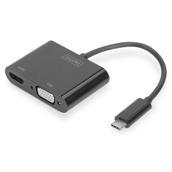 Digitus DA-70858 USB Type-C HDMI + VGA Adapter