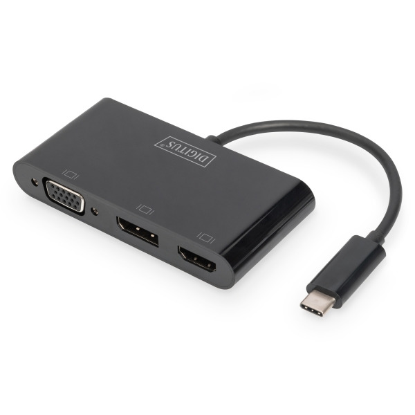 Digitus DA-70859 USB-C 3in1 Triple Monitor Adapter (HDMI DP VGA)
