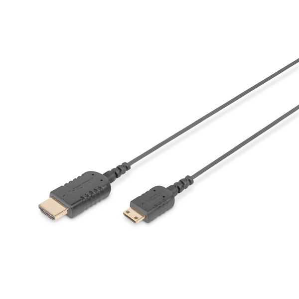 Digitus DB-330121-020-S HDMI High Speed Anschlusskabel HDMI auf Mini HDMI HighFlex 2 Meter