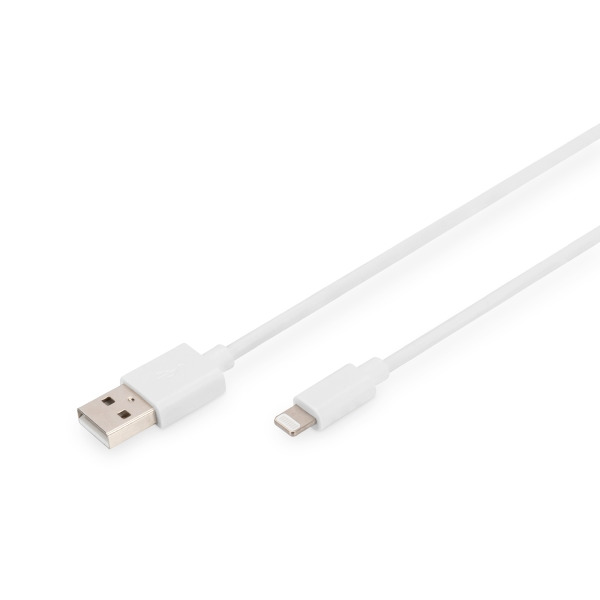 Digitus DB-600106-010-W Lightning auf USB A Daten-/Ladekabel MFI zertifiziert 1 Meter