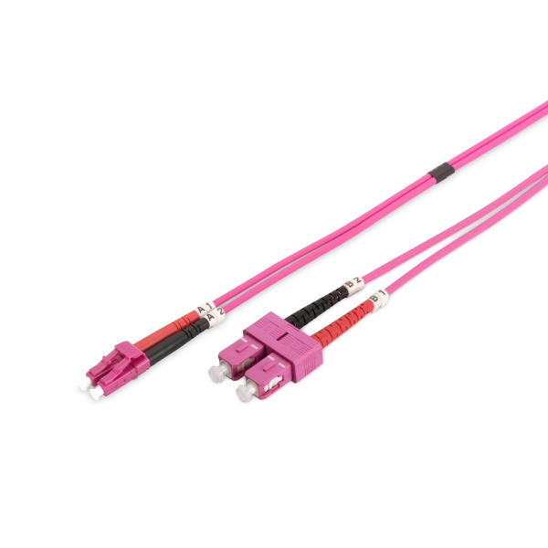 Digitus DK-2532-02-4 LWL Multimode Patchkabel OM4 LC / SC 2 Meter