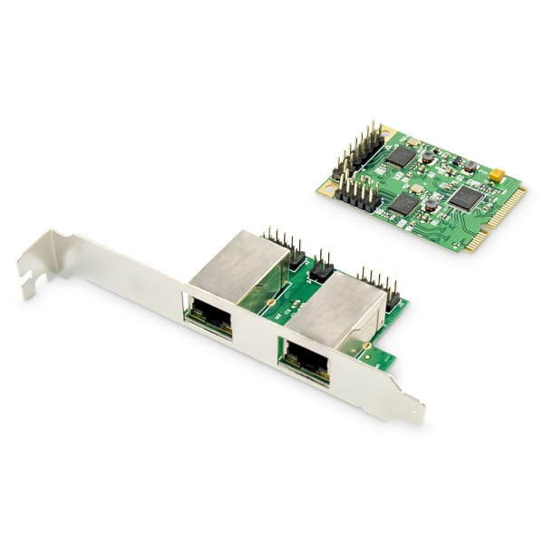 Digitus DN-10134 Dual Gigabit Ethernet Mini PCI Express Netzwerkkarte