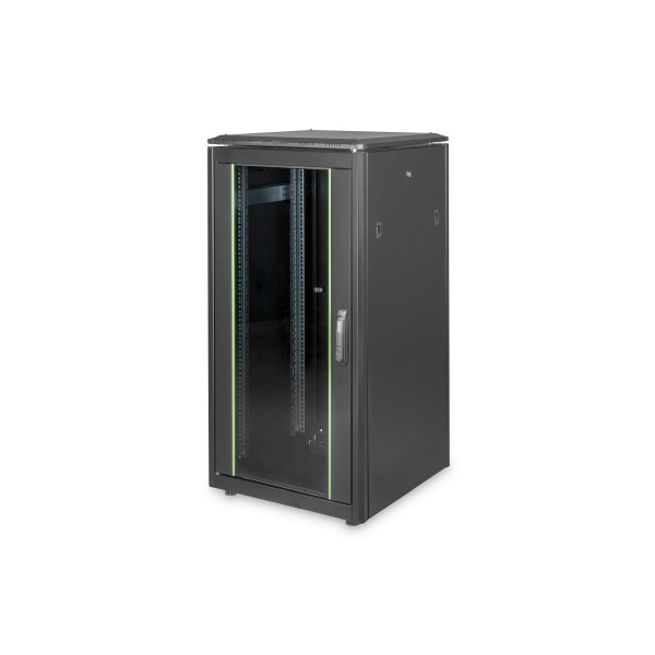 Digitus DN-19 22U-6/6-B-1 Netzwerkschrank Unique Serie 600x600mm (BxT) schwarz