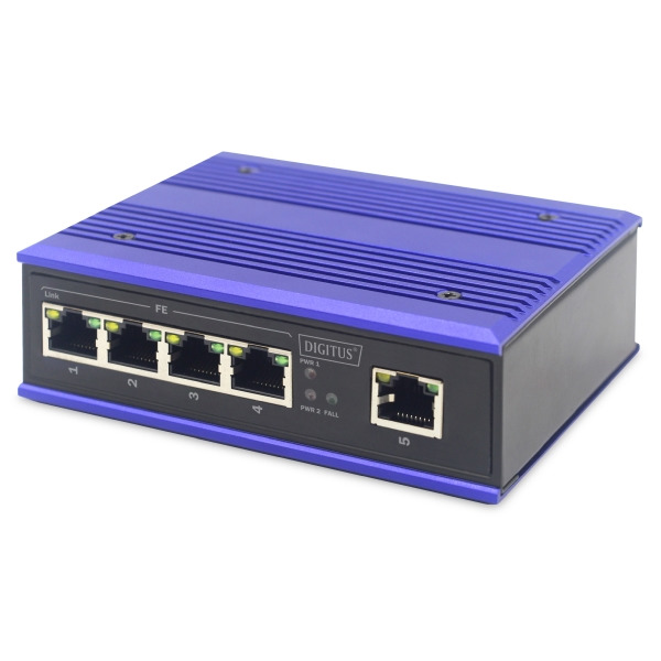 Digitus DN-650105 Industrial 5-Port Fast Ethernet Switch Unmanaged