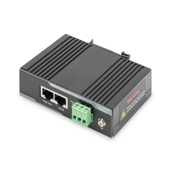 Digitus DN-651112 Industrieller Gigabit Ethernet PoE+ Injektor 802.3 af/at 60 W