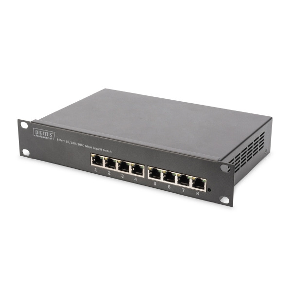 Digitus DN-80114 8-Port Gigabit Switch 10 Zoll Unmanaged