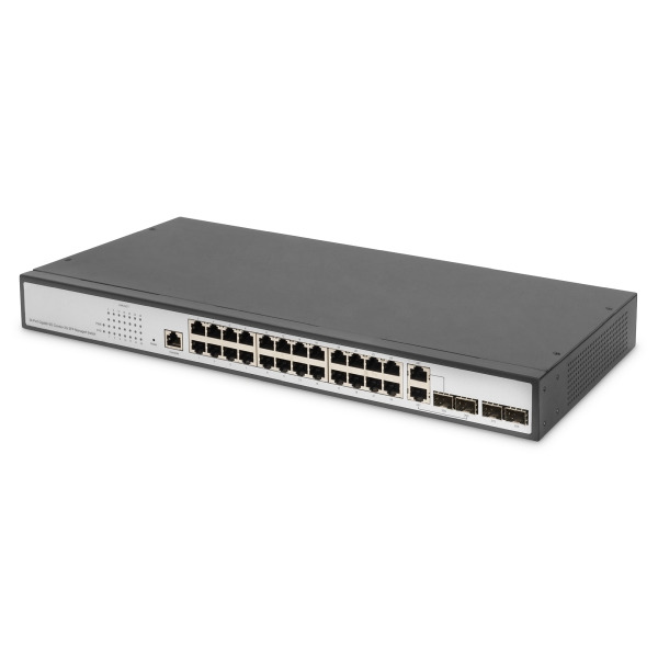Digitus DN-80221-3 24-Port Gigabit Switch 19 Zoll Managed 2 Uplinks