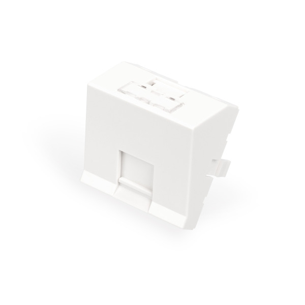 ASSMANN DN-93802-6-SH DIGITUS Frontplatte, 1-Port, 45 x 45 mm, abgewinkelt, für Rahmen DN-93802-5-SH