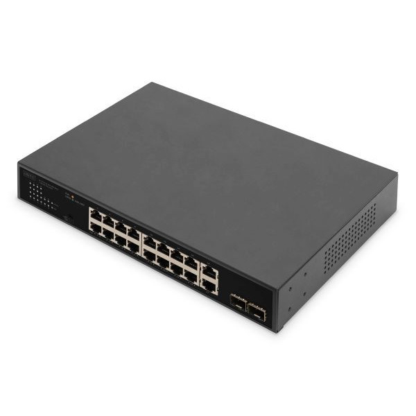 Digitus DN-95358 16+2 Port 10/100/1000 Mbps + 2 Gigabit SFP PoE Switch