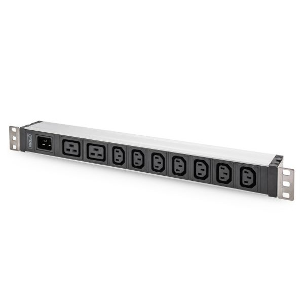 Digitus DN-95430 Steckdosenleiste mit Aluminiumprofil 9-fach IEC C20 Eingang