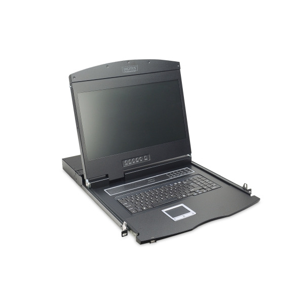 ASSMANN DS-72211-1US DIGITUS 19 LCD KVM-Konsole, 1-Port VGA, US-Tastatur