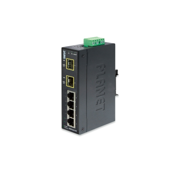 Planet ISW-621TF 4-Port 10/100Base-TX + 2-Port 100Base-FX SFP Industrial Ethernet Switch