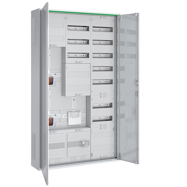 ABN ABNRS309Z1412 Zählerschrank 3Pkt 2Z 1T 1V 1APZ HLAK IP44 SKII 5-polig BxHxT: 800x1400x210mm