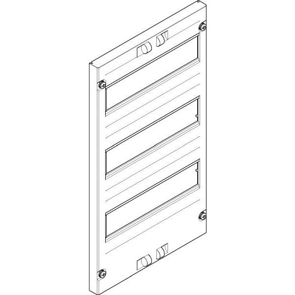 ABN FAO1322N Abdeckplatte 250x450mm 1FB/3RE offen Reihenabstand 125mm