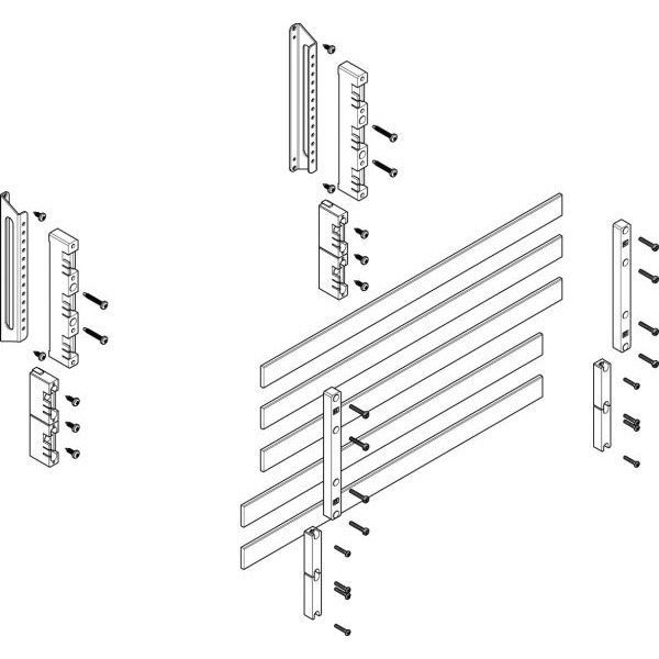 ABN MTSC23645 Sammelschienen-Modul tief 2FB/3RE 60mm mit CU 30x5mm 5-polig EBM 32mm