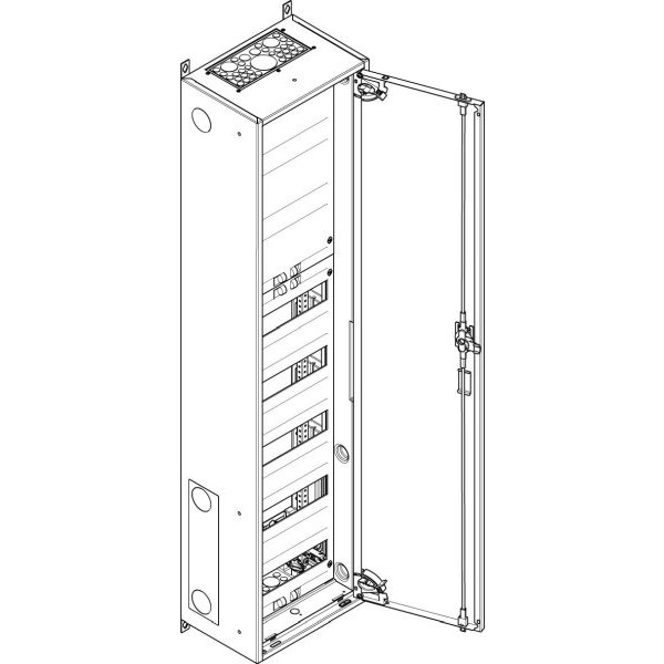 ABN S18RK053 Wandgehäuse IP43 SK2 schutzisoliert bestückt mit 5RE REG / 3RE Klemmen