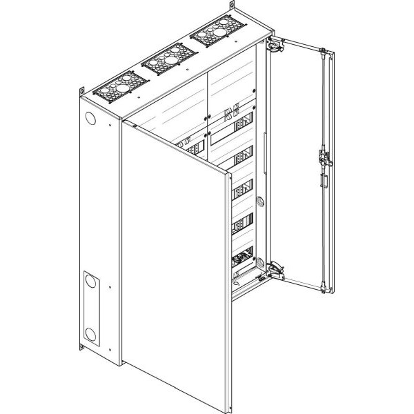 ABN S37RK052 Wandgehäuse IP43 SK2 schutzisoliert bestückt mit 5RE REG / 2RE Klemmen