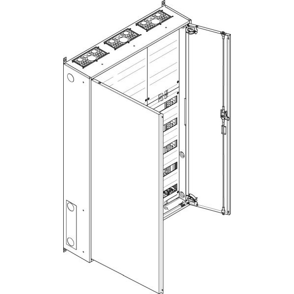 ABN S38RK053 Wandgehäuse IP43 SK2 schutzisoliert bestückt mit 5RE REG / 3RE Klemmen