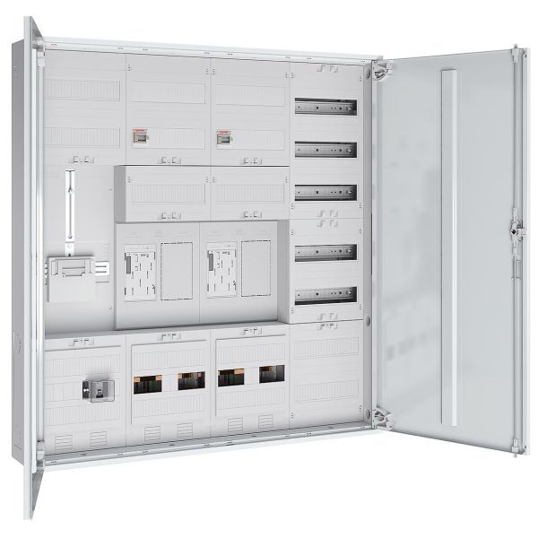 ABN S47EA422Z Zählerschrank eHZ 2Z 1T-3Pkt 1V 1APZ sHS OKK IP43 SK2 5p BxHxT 1050x1100x210mm