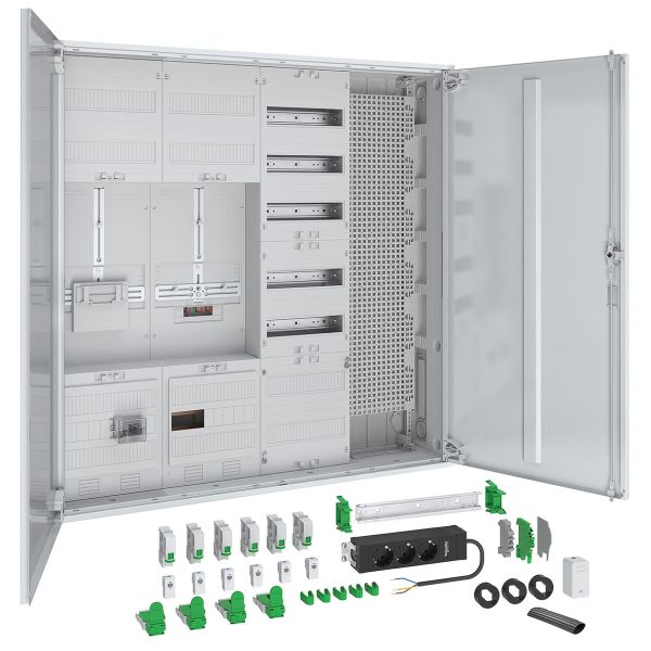 ABN S47ZA110ZM Zählerschrank 3Pkt 1Z 1TSG 1V7 1APZ 1TK / HLAK IP43 SK2 5-polig BxHxT 1050x1100x210mm