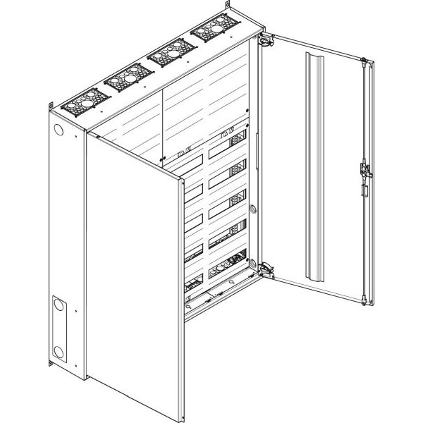 ABN S48RK053 Wandgehäuse IP43 SK2 schutzisoliert bestückt mit 5RE REG / 3RE Klemmen