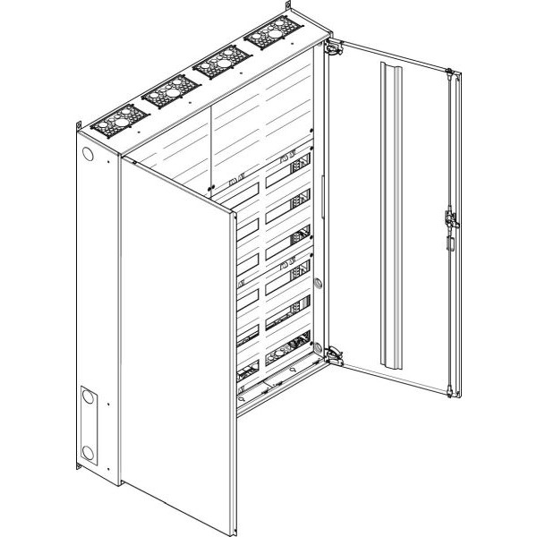 ABN S49RK063 Wandgehäuse IP43 SK2 schutzisoliert bestückt mit 6RE REG / 3RE Klemmen