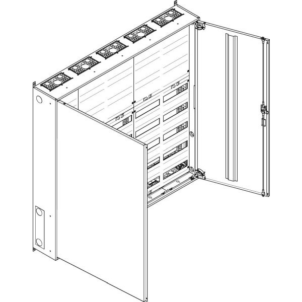 ABN S58RK053 Wandgehäuse IP43 SK2 schutzisoliert bestückt mit 5RE REG / 3RE Klemmen