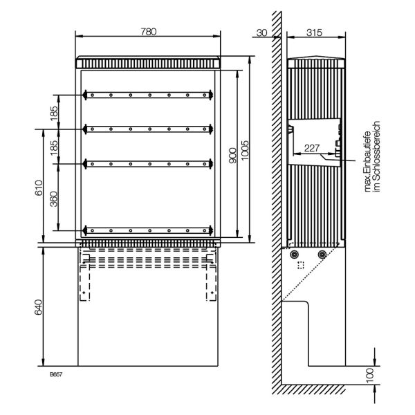 ABN SK101GA KVS Gr,1/1005 max,7 Einbaueinheiten E-Cu 30x6mm 1 Zylinder