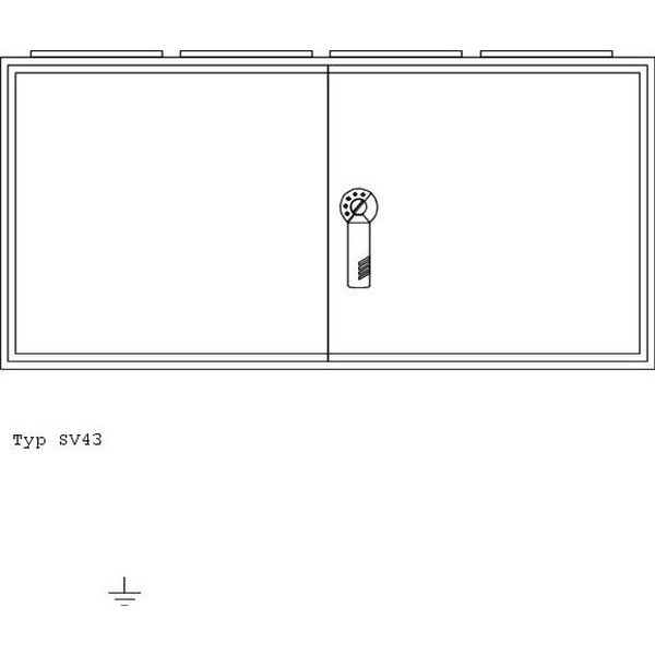 ABN SV43 Wandgehäuse geerdet IP43 BxHxT 1050x500x210mm