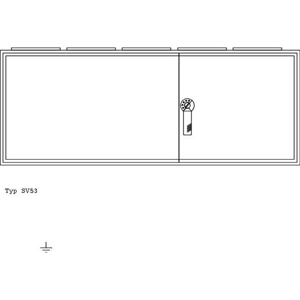 ABN SV53 Wandgehäuse geerdet IP43 BxHxT 1300x500x210mm