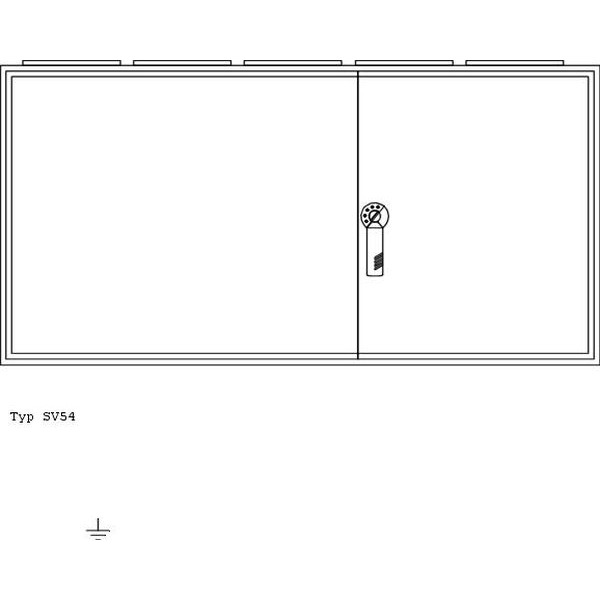 ABN SV54 Wandgehäuse geerdet IP43 BxHxT 1300x650x210mm