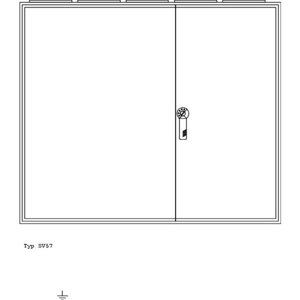 ABN SV57 Wandgehäuse geerdet IP43 BxHxT 1300x1100x210mm