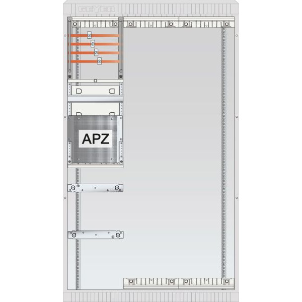 ABN SZ131AL0400 Zähleranschlussschrank SAS APZ 4pol 2x Leerplatz(250x1200)