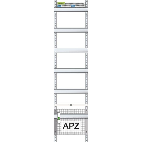 ABN VA17 Verteilerfeld 1V 1APZ 250x300mm 1V5 60TE BxH 250x1050mm