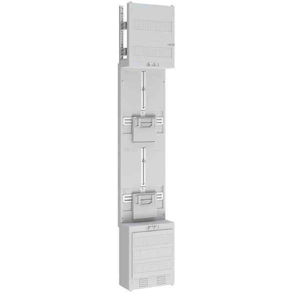 ABN Z19002 Zählerplatz 3Pkt 2Z o,V unbestückt mit SammelS 5-polig BxH 250x1350mm